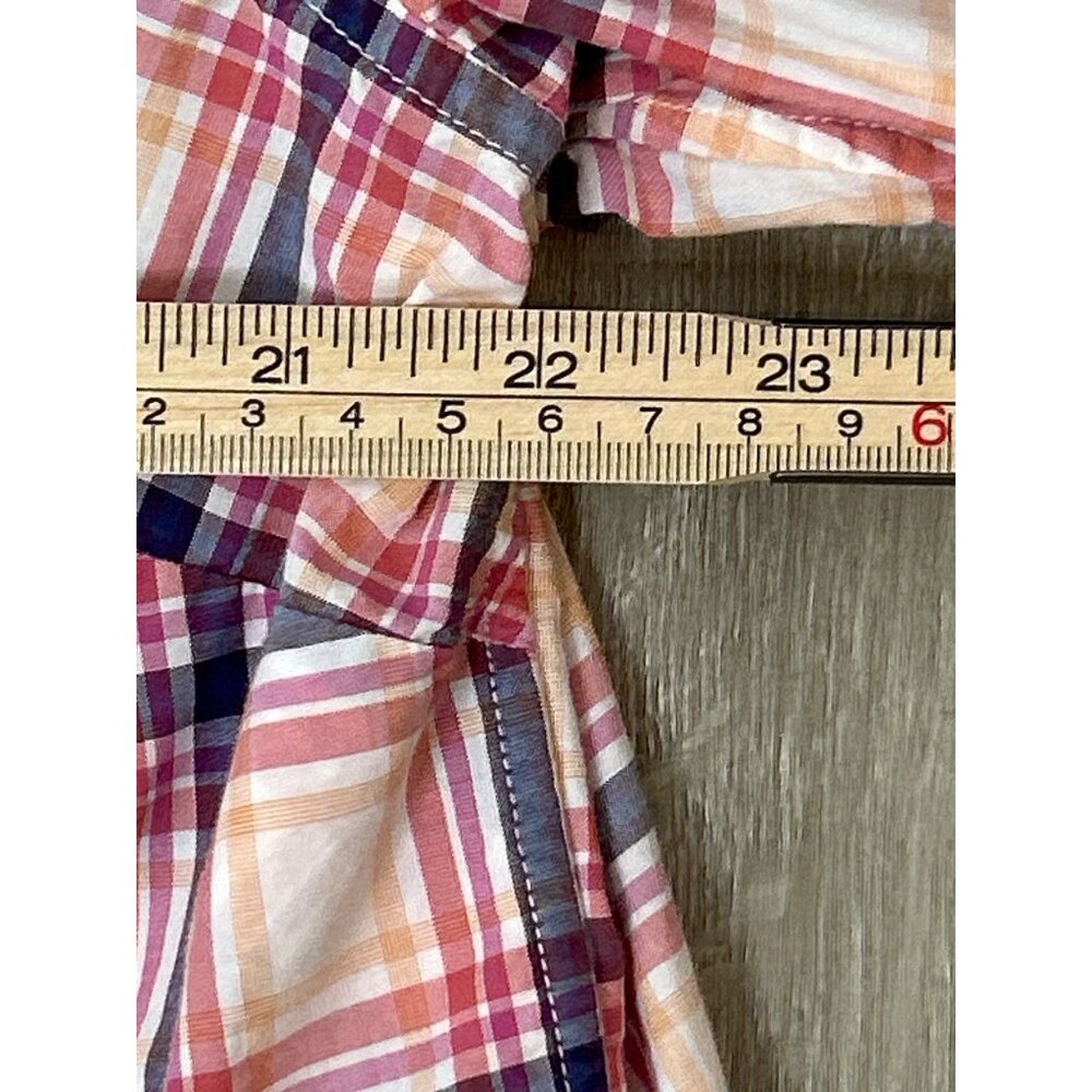 Lands’ End Women’s Plus 18W Plaid‎ Long Sleeve Button Up Shirt - Picture 8 of 11
